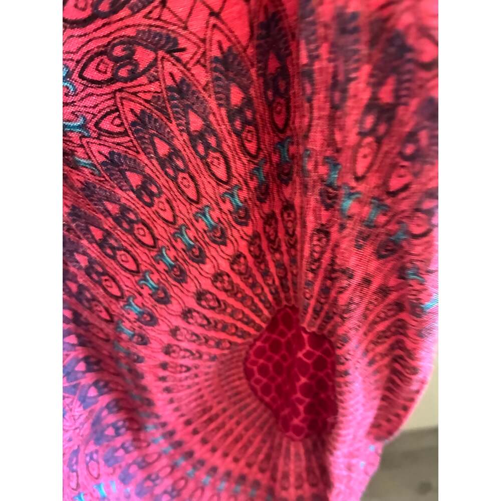 Red and Blue Boho Bohemian Pants - Picture 9 of 16